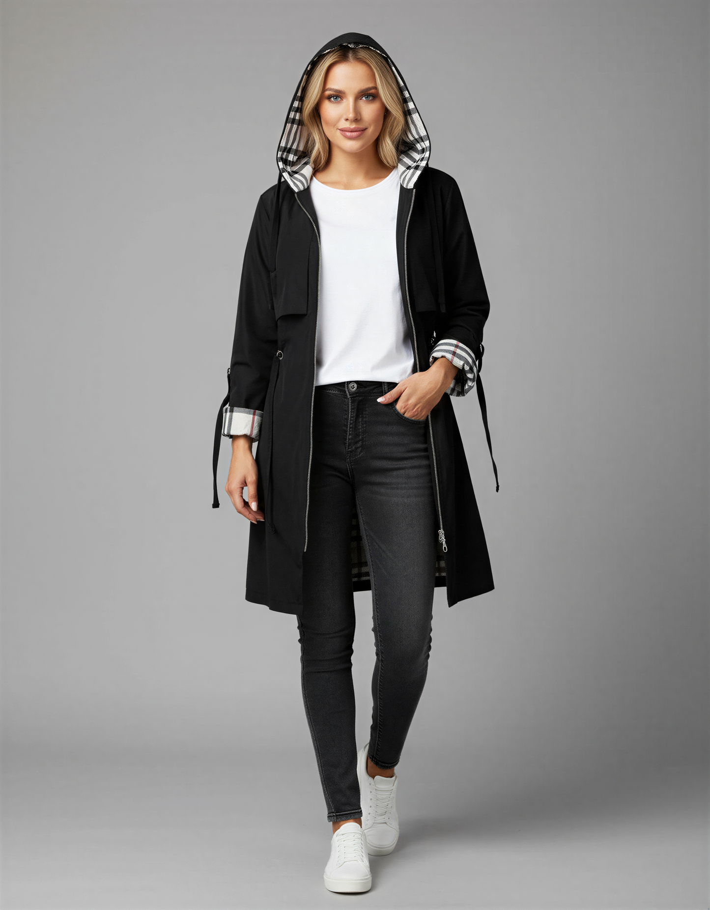 Women's Hooded Jackets: Oversized, Zip-Up & Puffer Styles | Shop Trendy Fall Outerwear