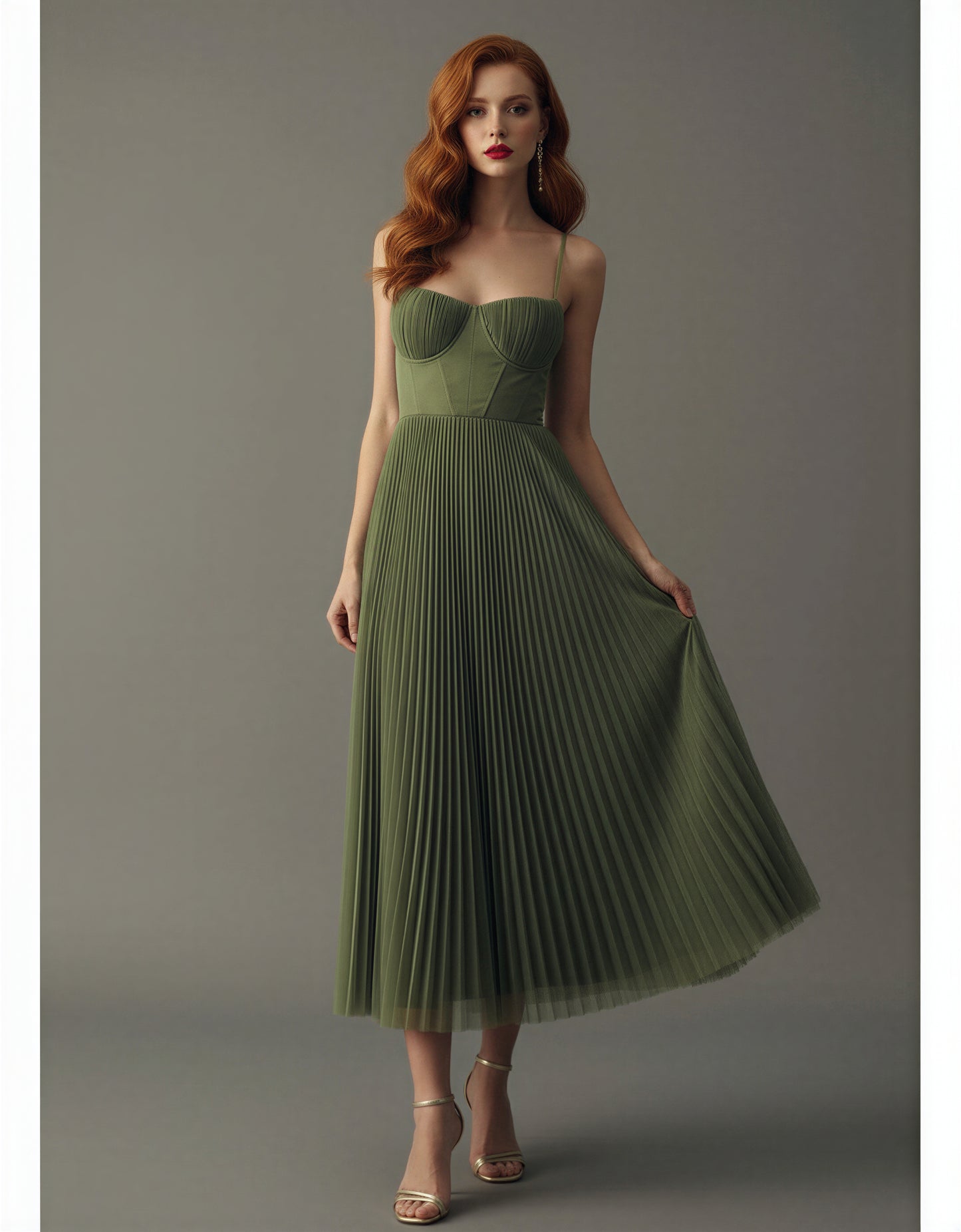 Christmas party dress, new year's eve outfit, elegant holiday dress, festive green dress