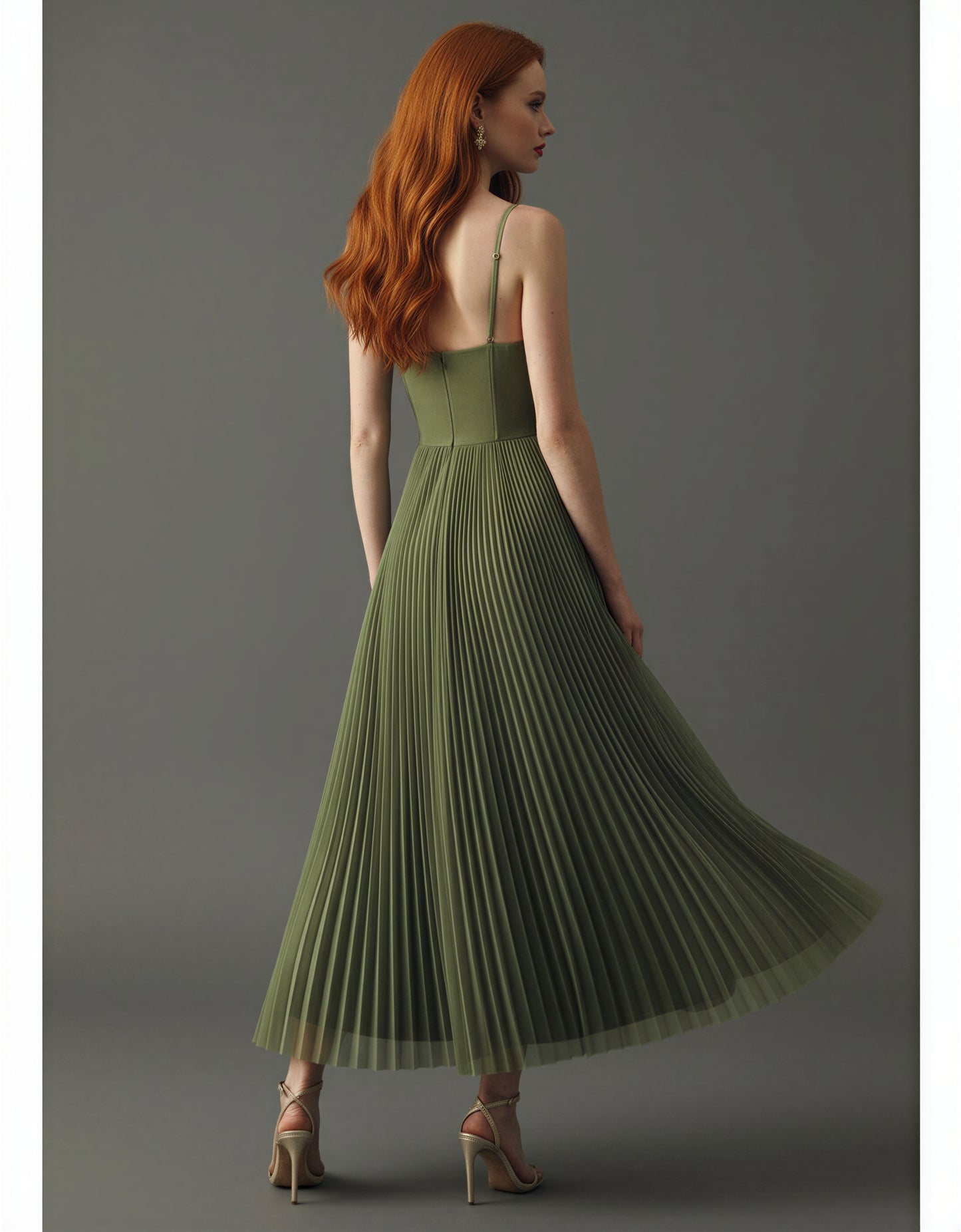 Christmas party dress, new year's eve outfit, elegant holiday dress, festive green dress