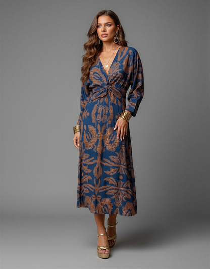 Black Long Sleeve Bodycon Midi Dress – Ruched Evening Party Dress for Women – Elegant Fitted Cocktail Dress