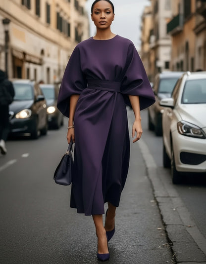 Belted Maxi Dress – Elegant Evening Dress