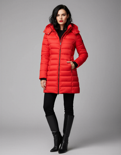 Women's Puffer Jacket | Warm Hooded Winter Coat | Insulated & Waterproof | Cozy Winter Outerwear