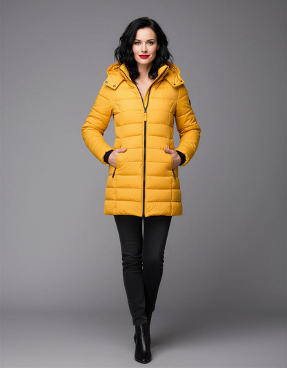 Women's Puffer Jacket | Warm Hooded Winter Coat | Insulated & Waterproof | Cozy Winter Outerwear