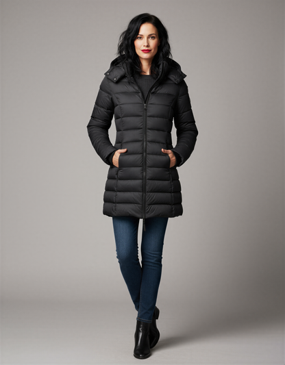 Women's Puffer Jacket | Warm Hooded Winter Coat | Insulated & Waterproof | Cozy Winter Outerwear