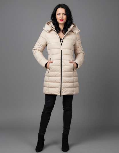 Women's Puffer Jacket | Warm Hooded Winter Coat | Insulated & Waterproof | Cozy Winter Outerwear