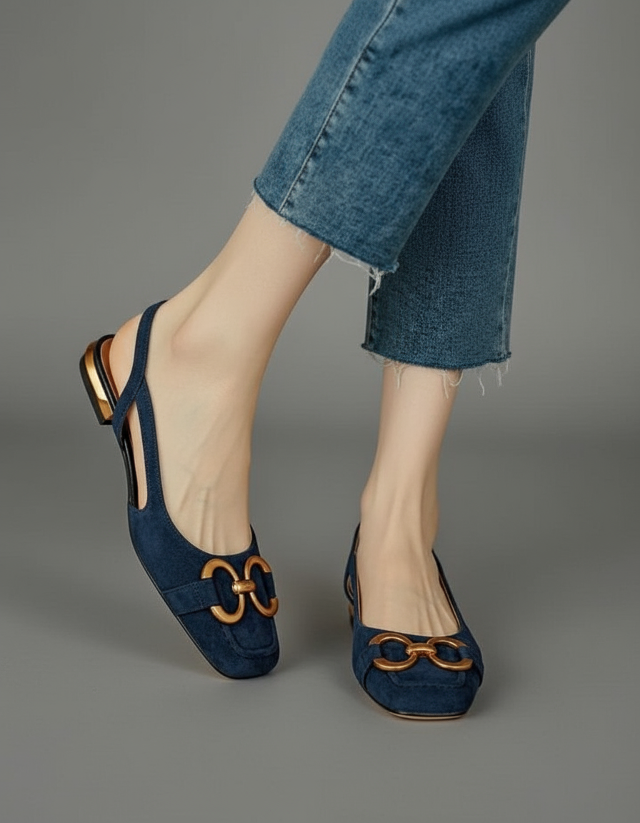 Serena | Orthopedic Leather Buckle Sandals by Zalvare.