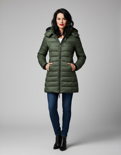 Women's Puffer Jacket | Warm Hooded Winter Coat | Insulated & Waterproof | Cozy Winter Outerwear