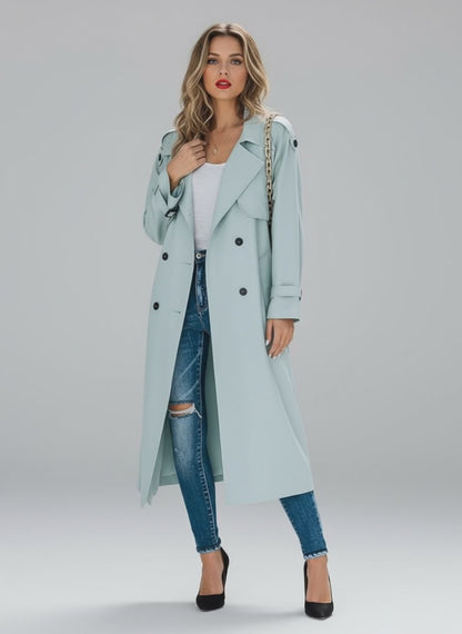 Women’s Windproof Trench Coat – Spring & Autumn, Versatile