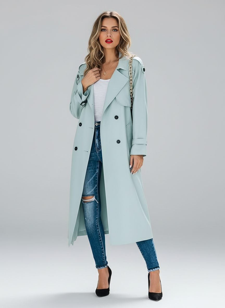 Women’s Windproof Trench Coat – Spring & Autumn, Versatile