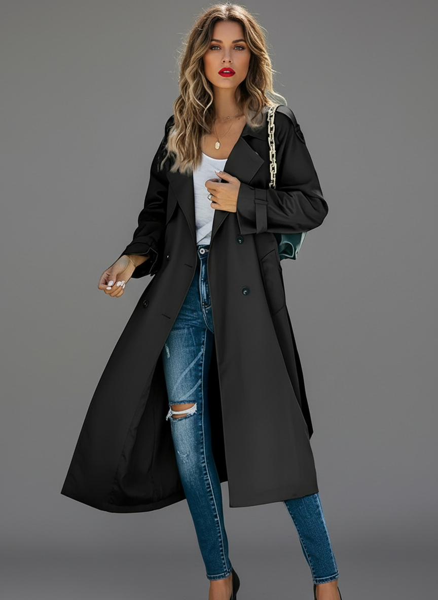 Women’s Windproof Trench Coat – Spring & Autumn, Versatile
