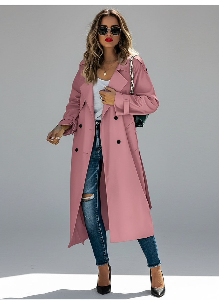 Women’s Windproof Trench Coat – Spring & Autumn, Versatile