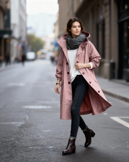 The Essential All-Season Trench Coat for Women with Belt | Formal & Casual Outerwear | Zalvare