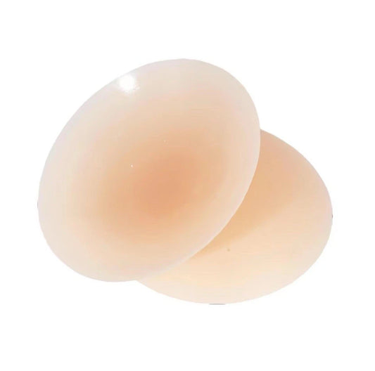 Silicone Self-Adhesive Bra – Lightweight, Skin-Tone, Backless, Size M – Evening